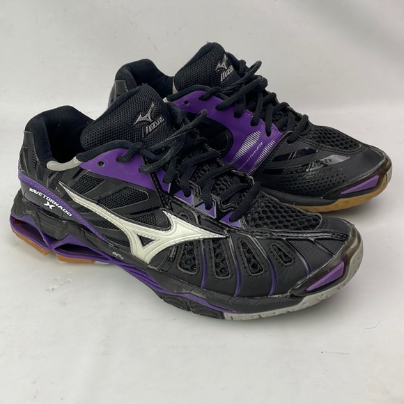 Mizuno Shoes - Mizuno Wave Tornado X Women’s Shoes Size 9 Volleyball Sneaker Black Purple